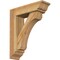 Ekena Millwork Legacy Traditional Rough Sawn Bracket w/ Offset Brace, Western Red Cedar, 6"W x 20"D x 24"H BKT0604X20X24LEC01RWR - alternate 1